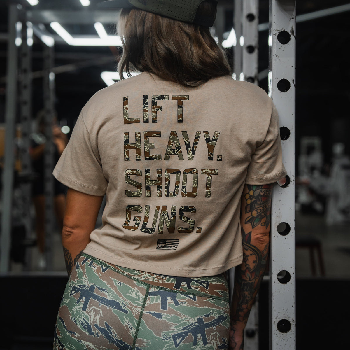 Stripes & Snipes LHSG - Women's Crop Tee by Tango Charlie Apparel