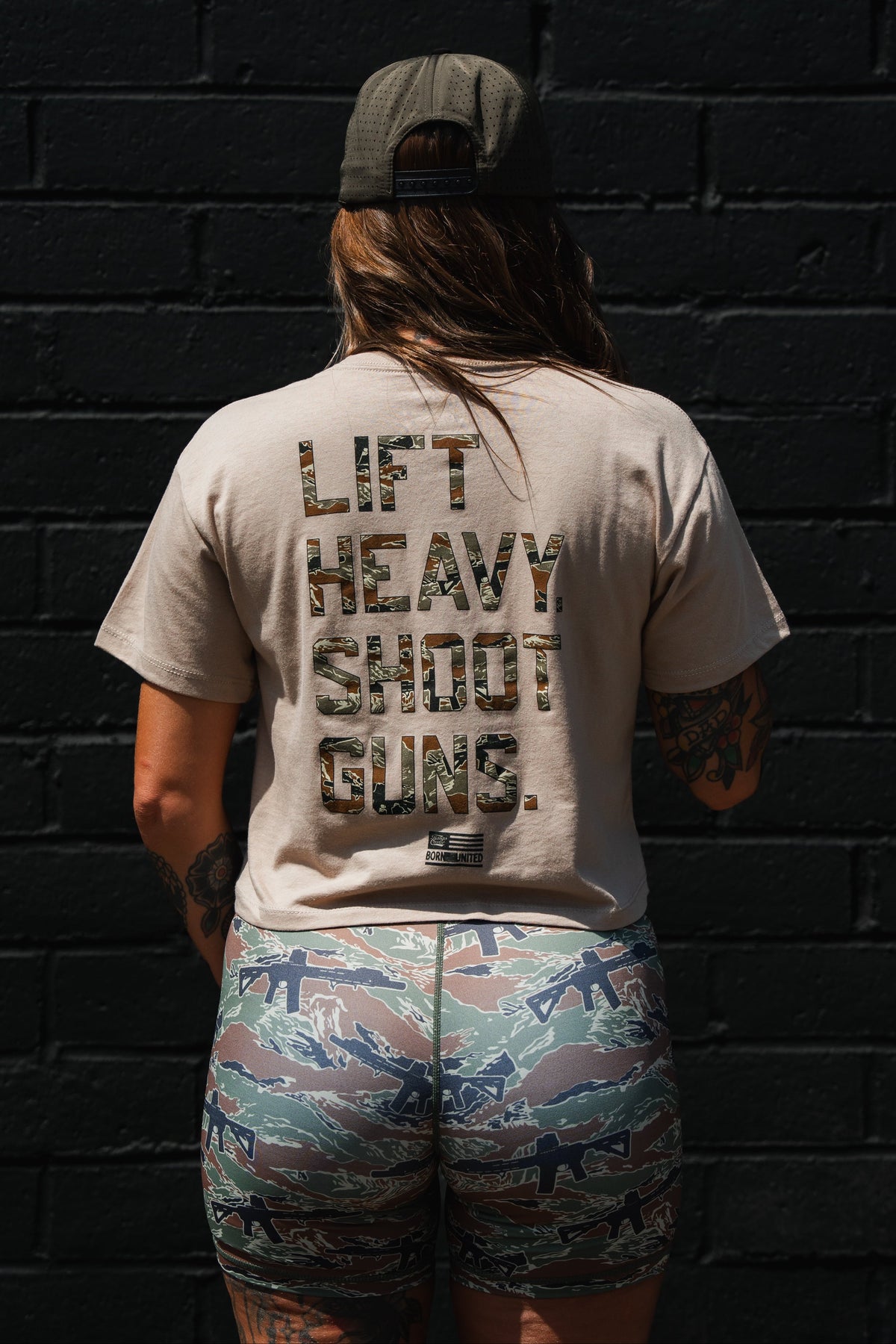 Stripes & Snipes LHSG - Women's Crop Tee by Tango Charlie Apparel