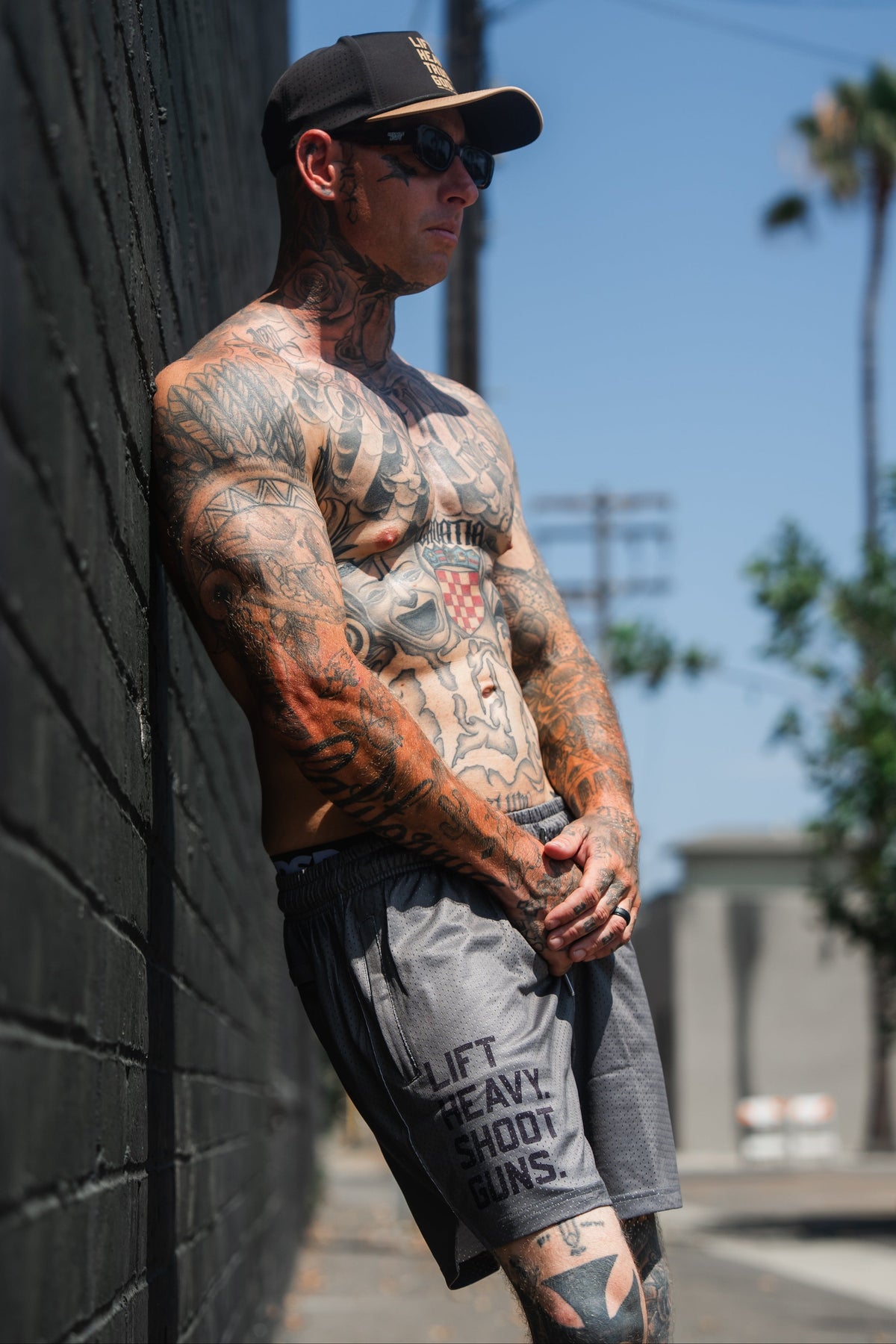 Men's Mesh Lifestyle Shorts | 5.5"- LHSG OD Green by Tango Charlie Apparel