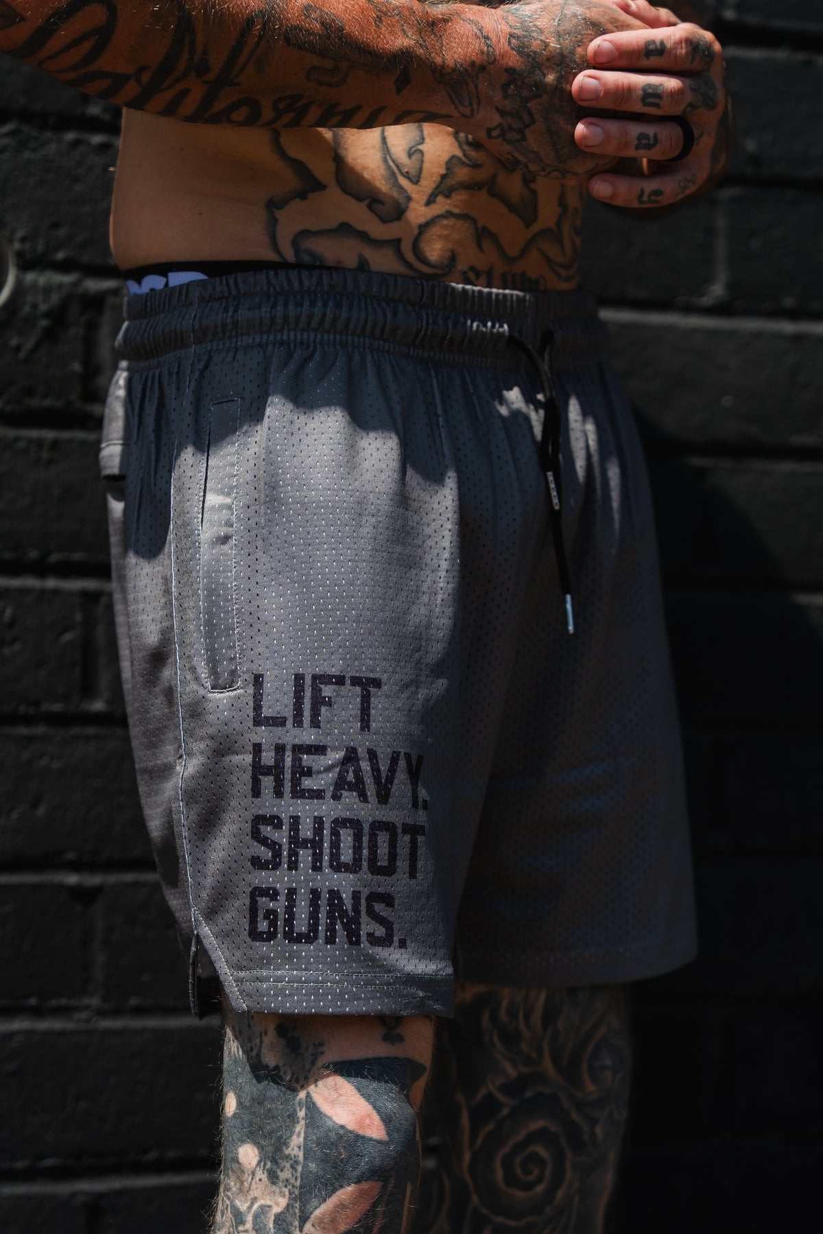 Men's Mesh Lifestyle Shorts | 5.5"- LHSG OD Green by Tango Charlie Apparel