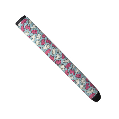 Frosted Animal Cookie Putter Grip | Midsize | Premium PU Material | Stable Feel | Golf | Elephant by Logie Joe's Golf