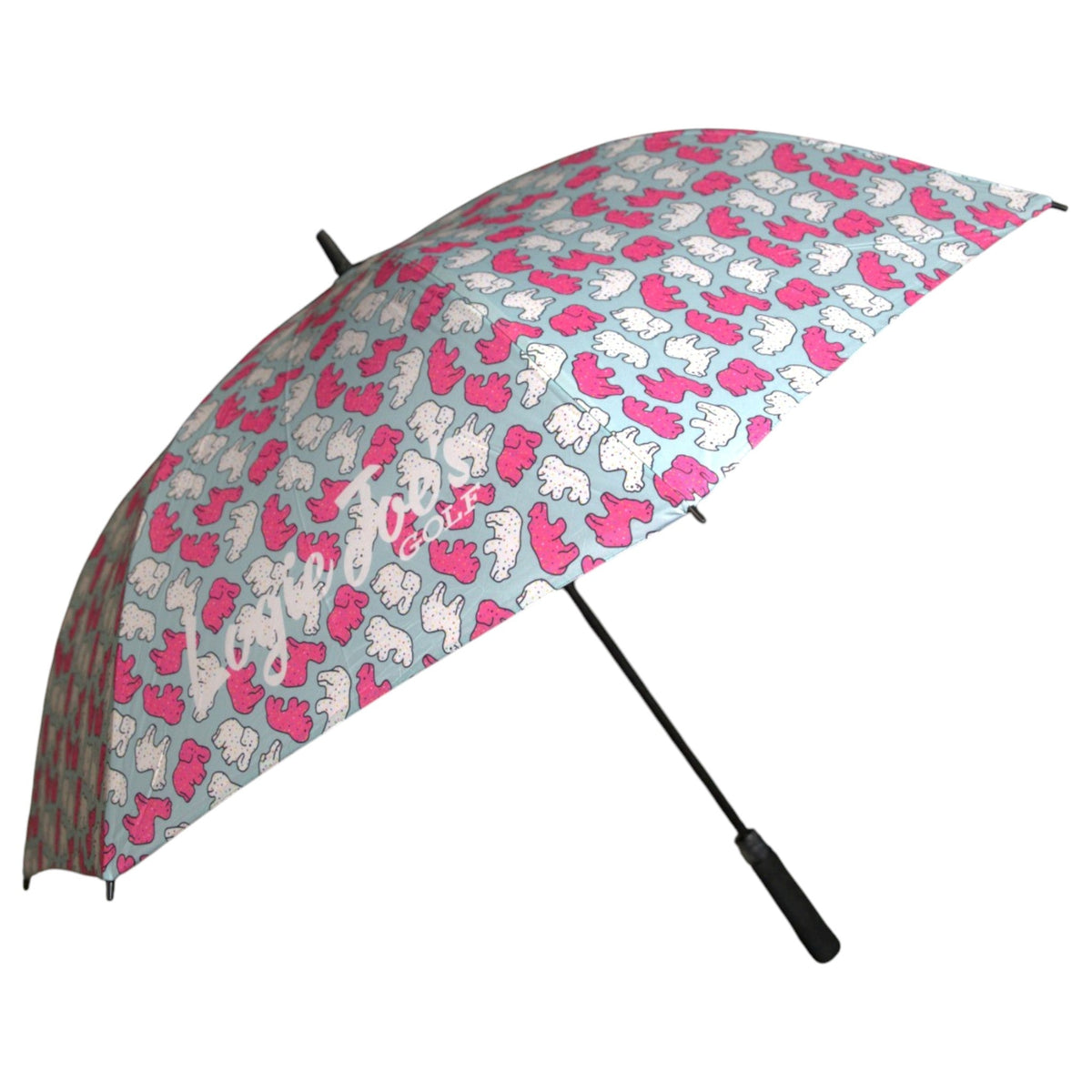 Frosted Animal Cookie | 60" Golf Umbrella | Oversized Golf Umbrella | Elephant Camel Rhino Lion by Logie Joe's Golf