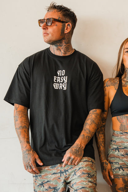 No Easy Way - Premium Oversized Tee by Tango Charlie Apparel