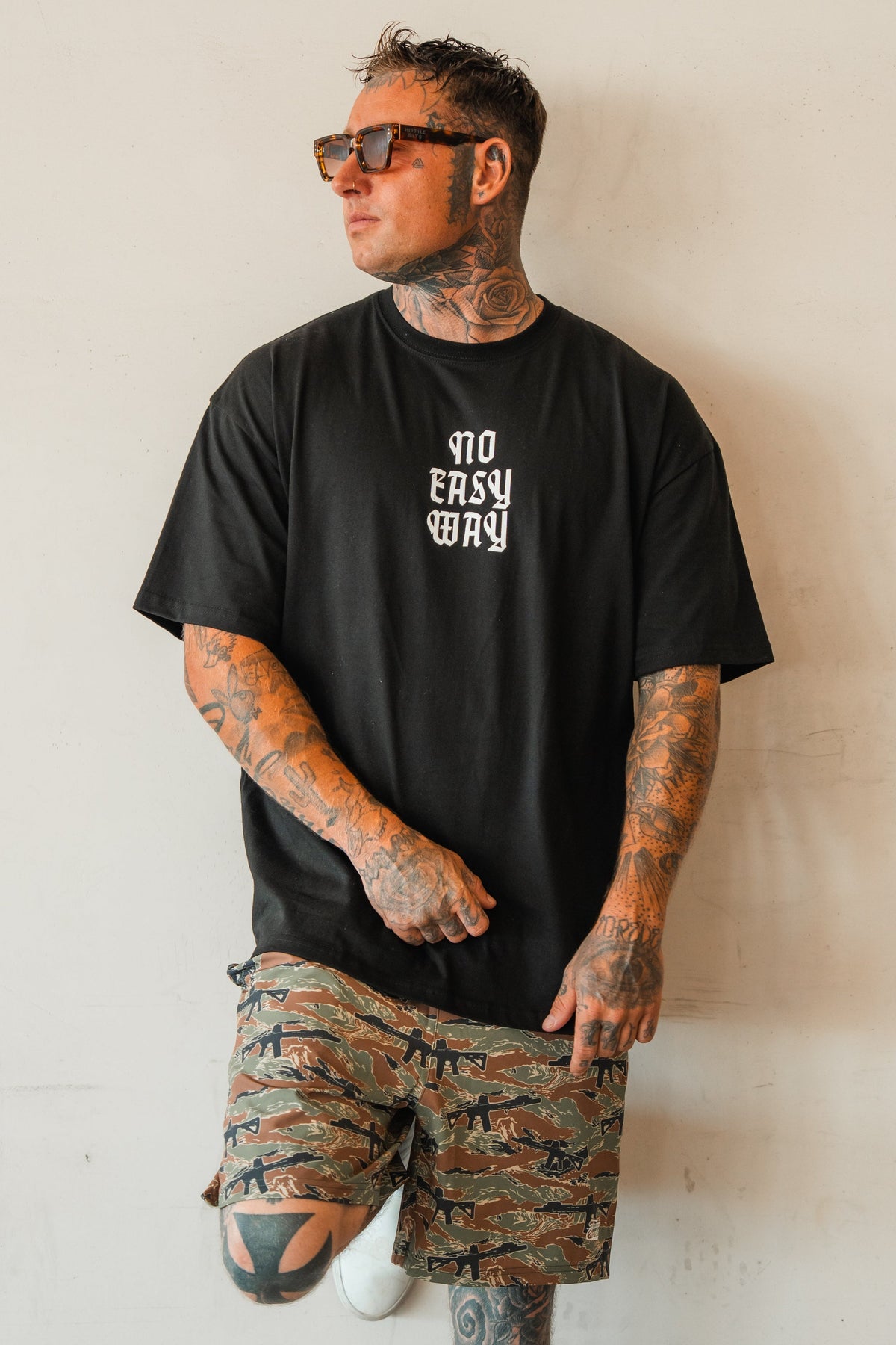 No Easy Way - Premium Oversized Tee by Tango Charlie Apparel