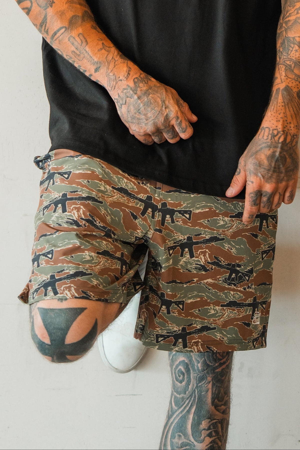Men's Performance Training Shorts | 5.5"- Snipes & Stripes by Tango Charlie Apparel