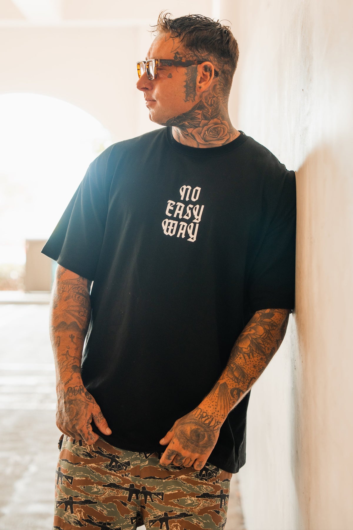 No Easy Way - Premium Oversized Tee by Tango Charlie Apparel