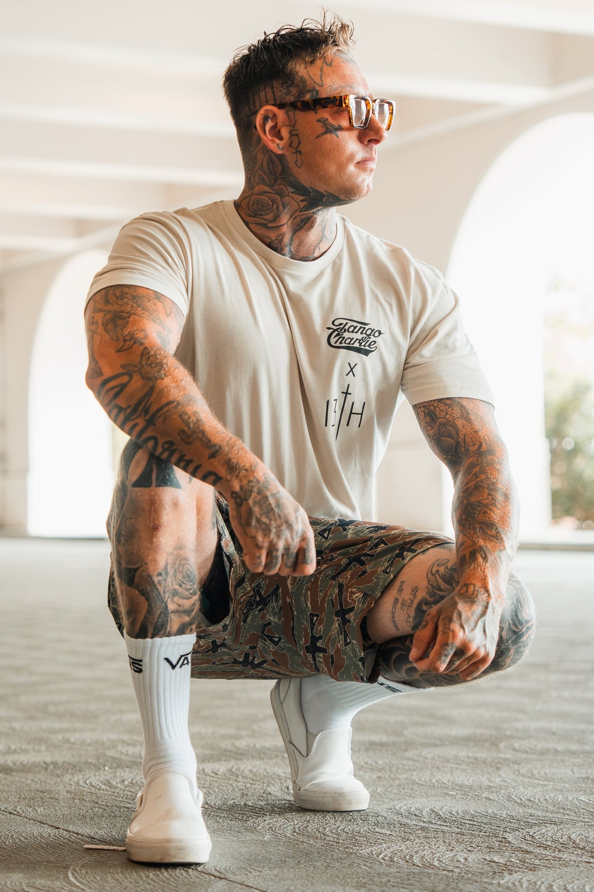 Lift Heavy. Pray Hard. - Tee by Tango Charlie Apparel