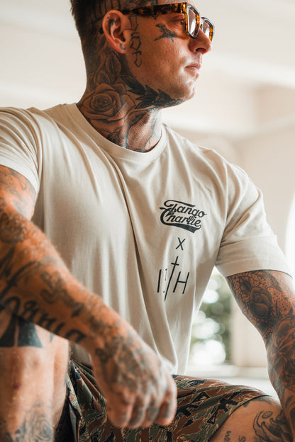 Lift Heavy. Pray Hard. - Tee by Tango Charlie Apparel