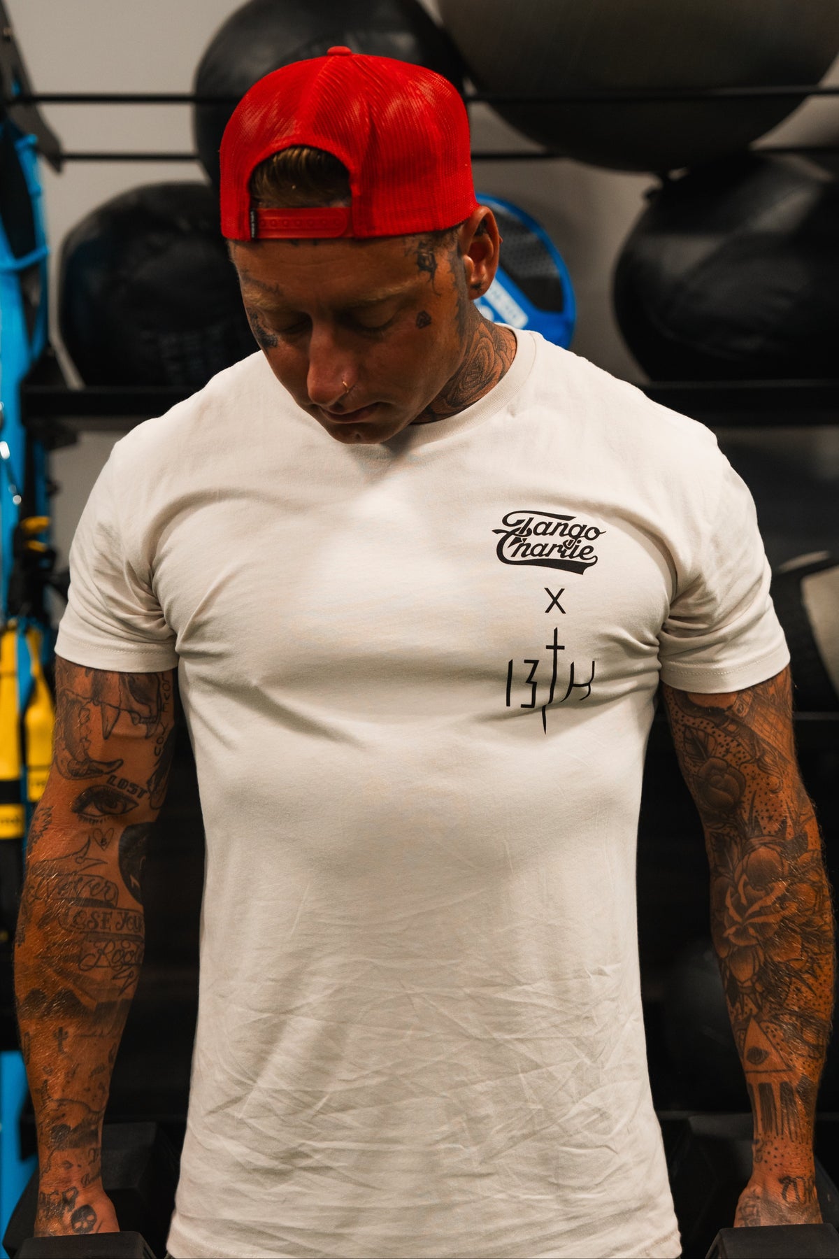 Lift Heavy. Pray Hard. - Tee by Tango Charlie Apparel