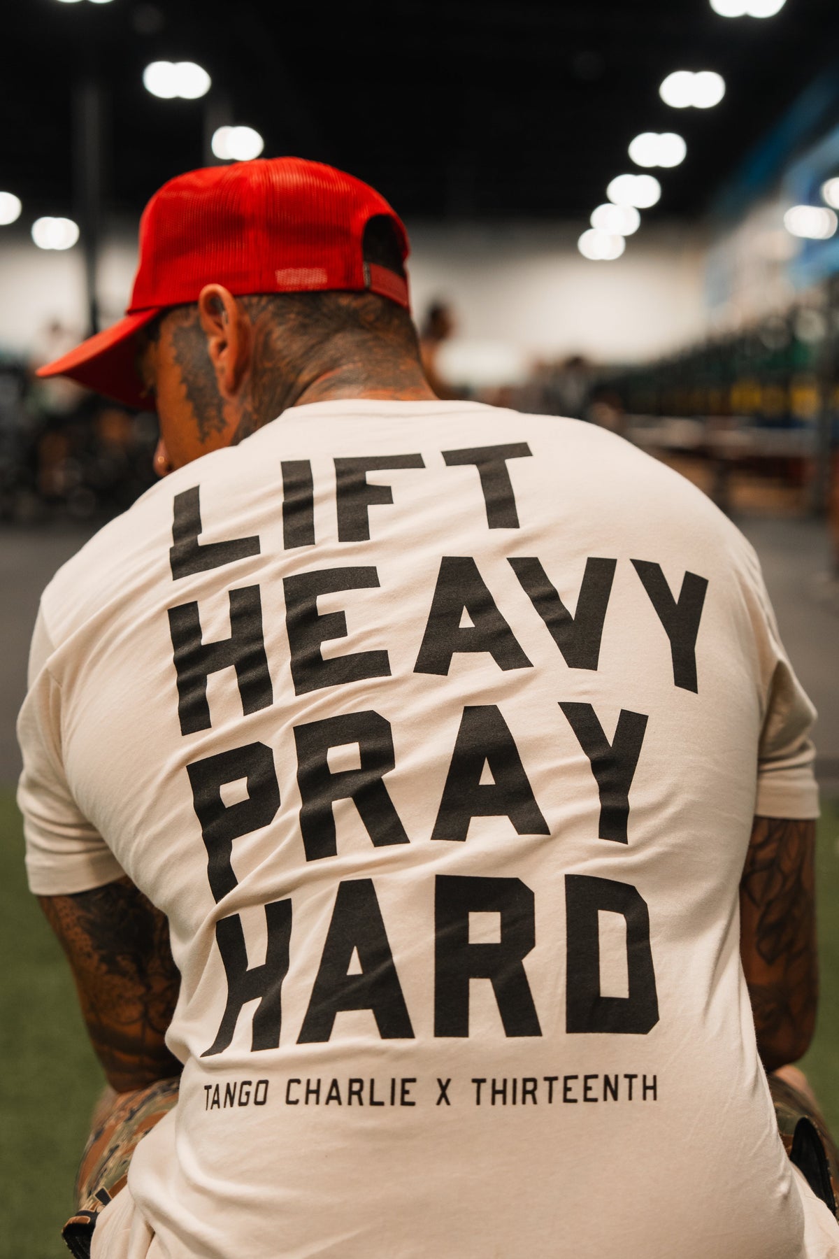 Lift Heavy. Pray Hard. - Tee by Tango Charlie Apparel