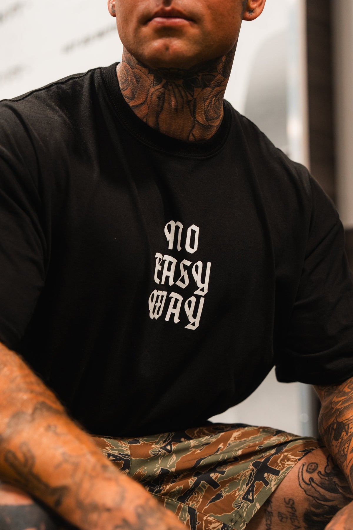No Easy Way - Premium Oversized Tee by Tango Charlie Apparel