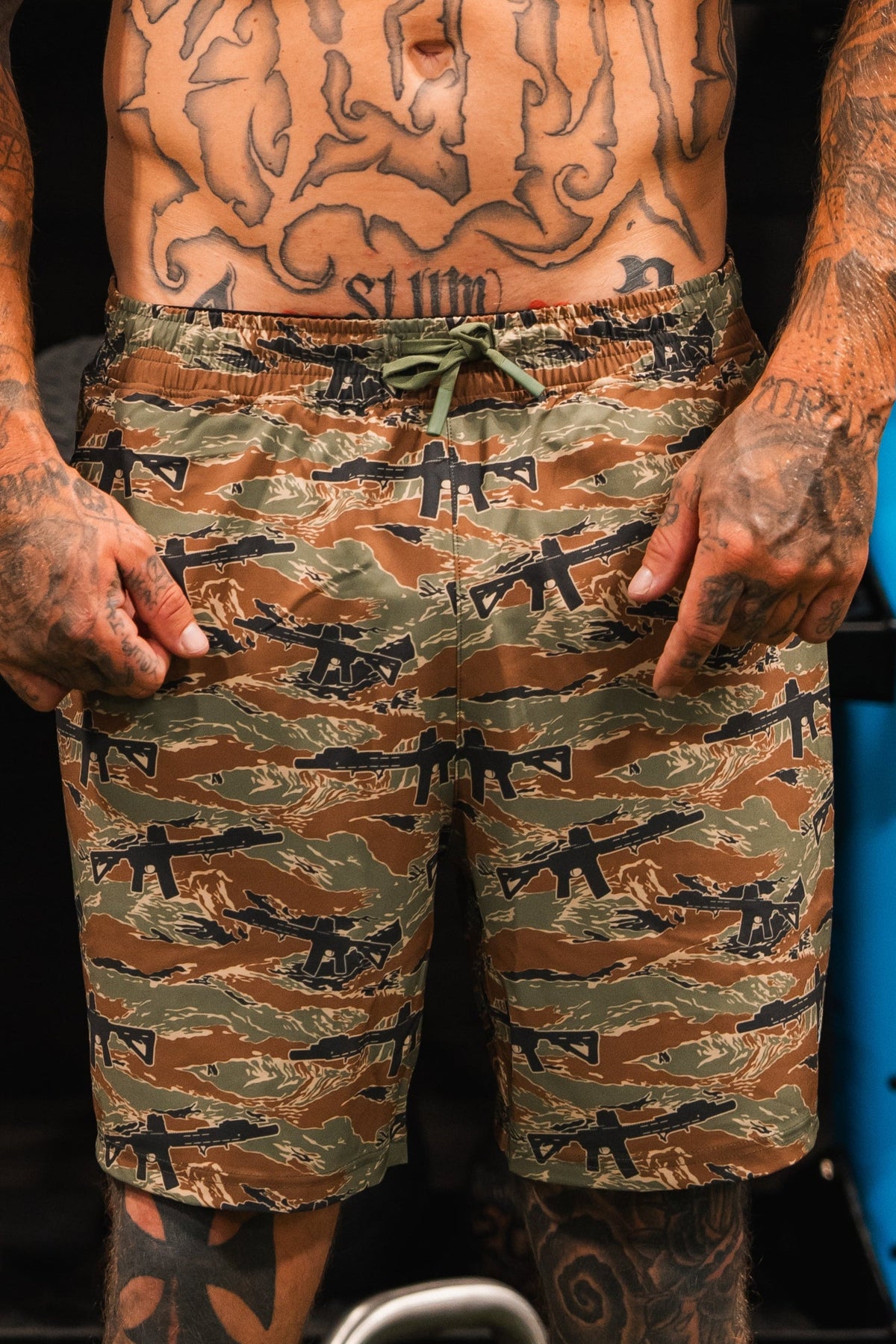 Men's Performance Training Shorts | 5.5"- Snipes & Stripes by Tango Charlie Apparel