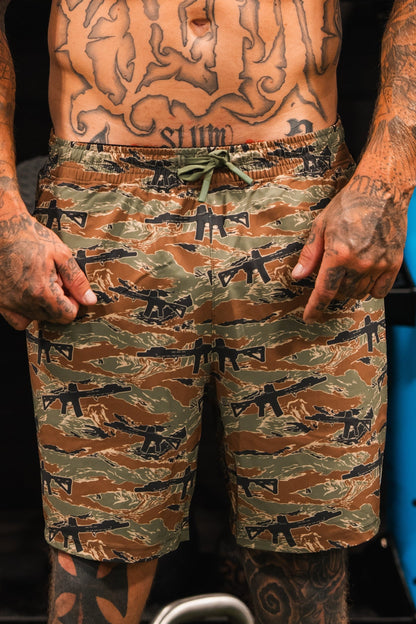 Men's Performance Training Shorts | 5.5"- Snipes & Stripes by Tango Charlie Apparel