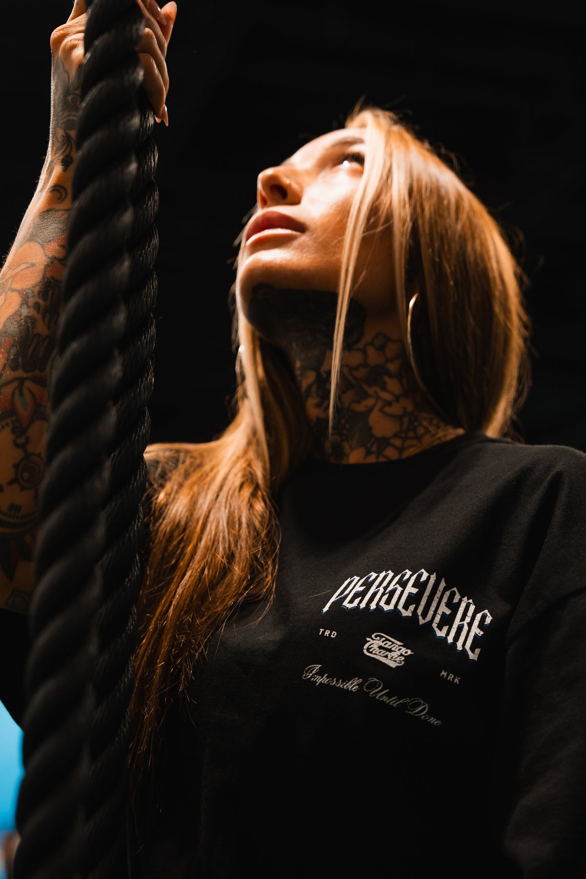 Persevere - Premium Oversized Tee by Tango Charlie Apparel