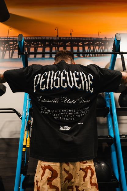 Persevere - Premium Oversized Tee by Tango Charlie Apparel