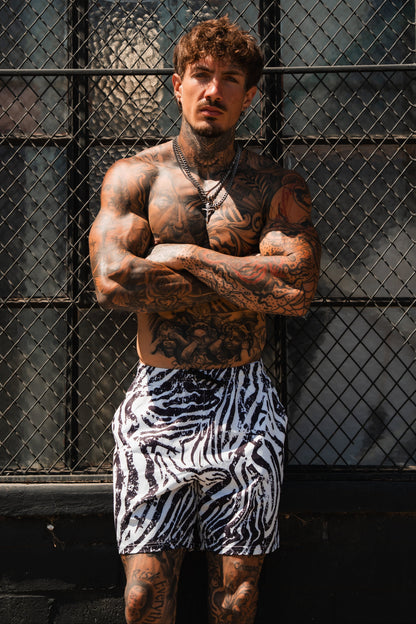 Men's Performance Training Shorts | 5.5"- Zebra Ops by Tango Charlie Apparel