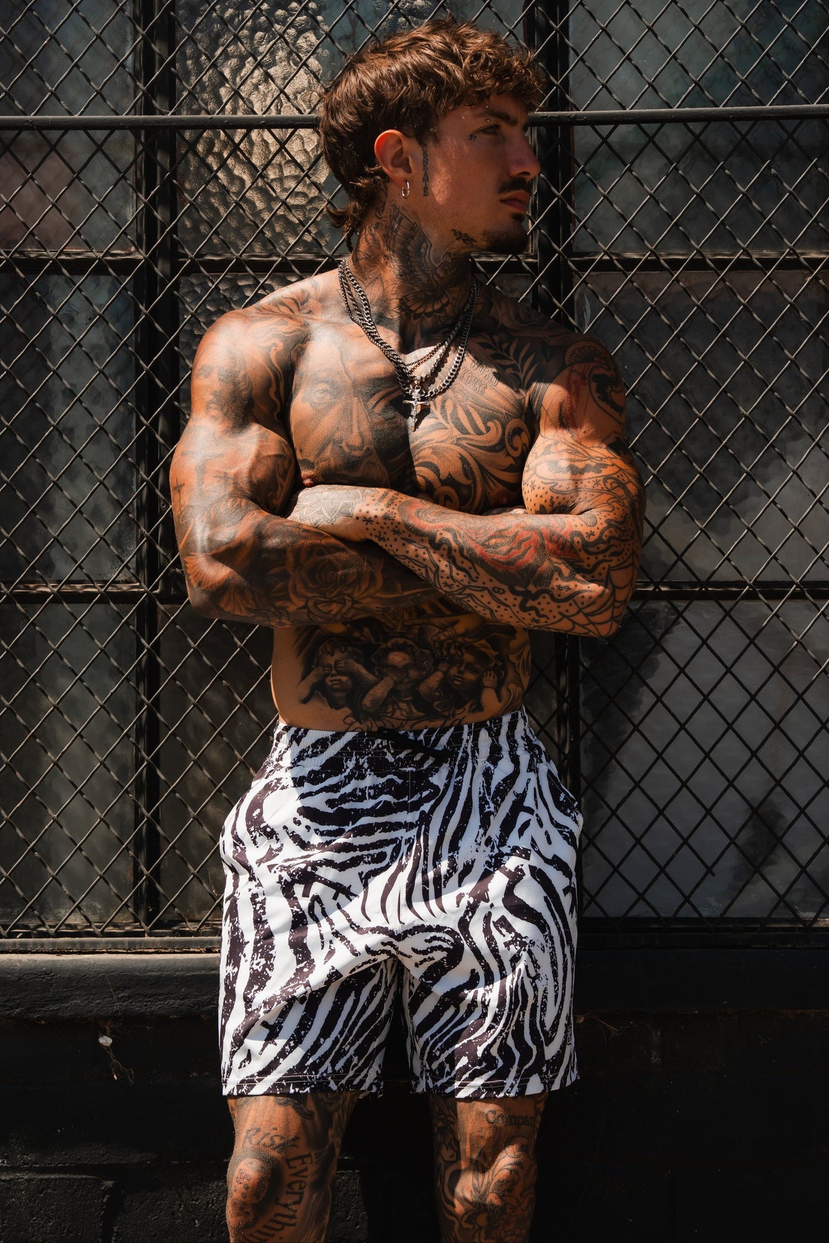 Men's Performance Training Shorts | 5.5"- Zebra Ops by Tango Charlie Apparel