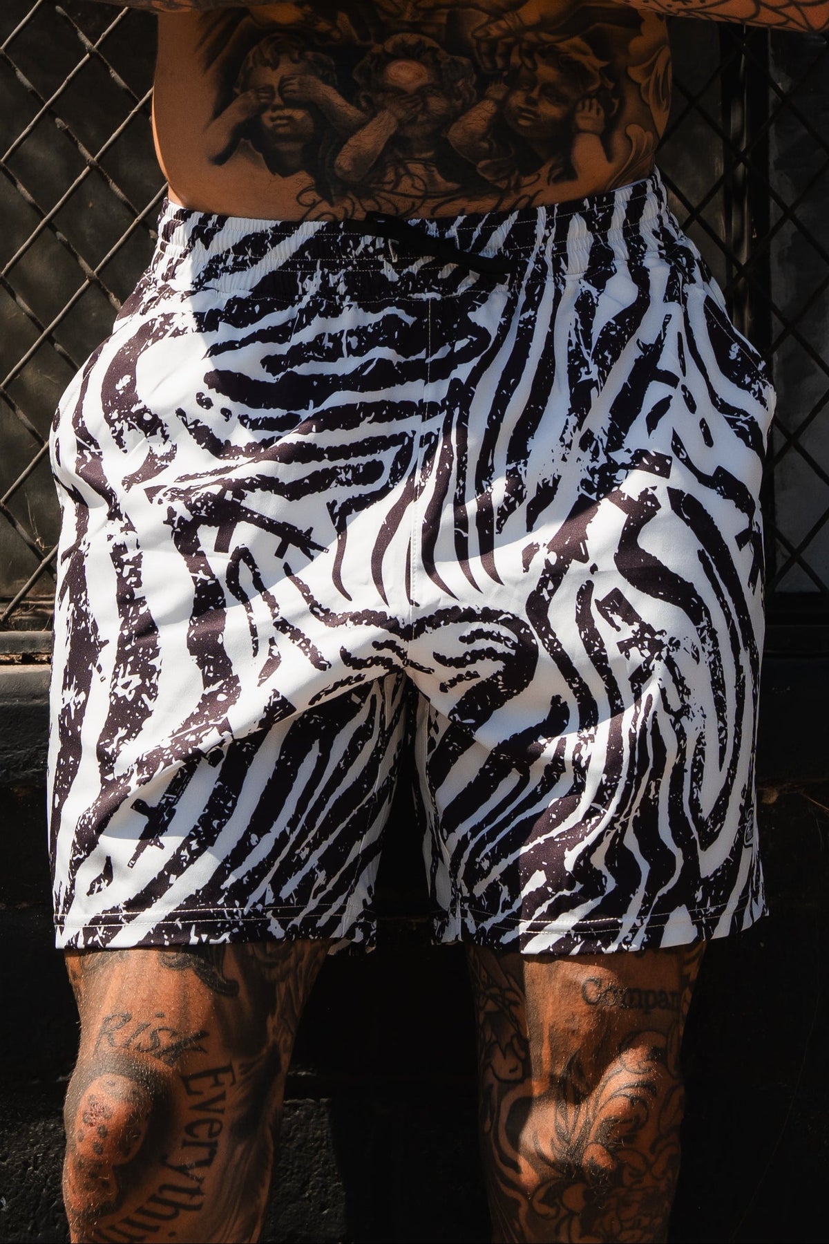 Men's Performance Training Shorts | 5.5"- Zebra Ops by Tango Charlie Apparel