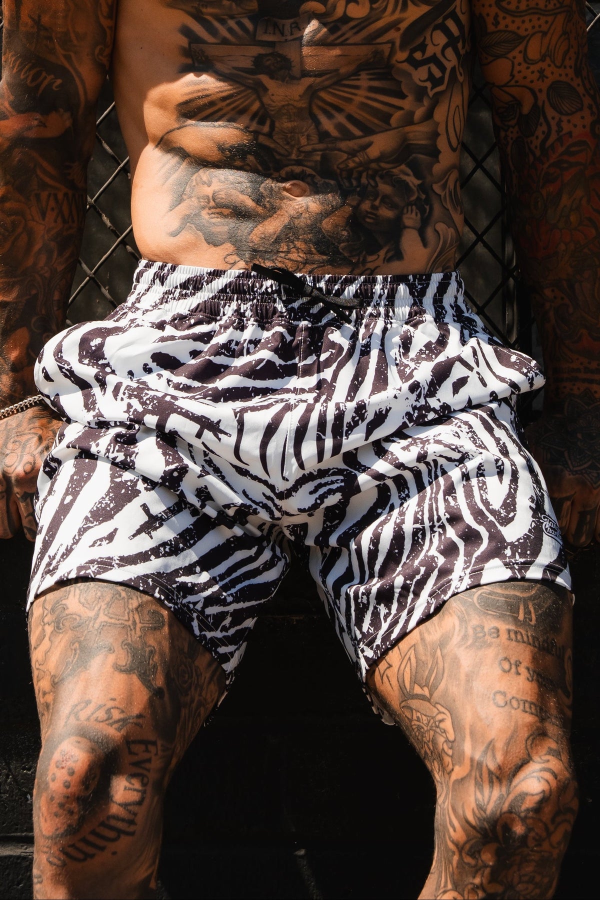 Men's Performance Training Shorts | 5.5"- Zebra Ops by Tango Charlie Apparel