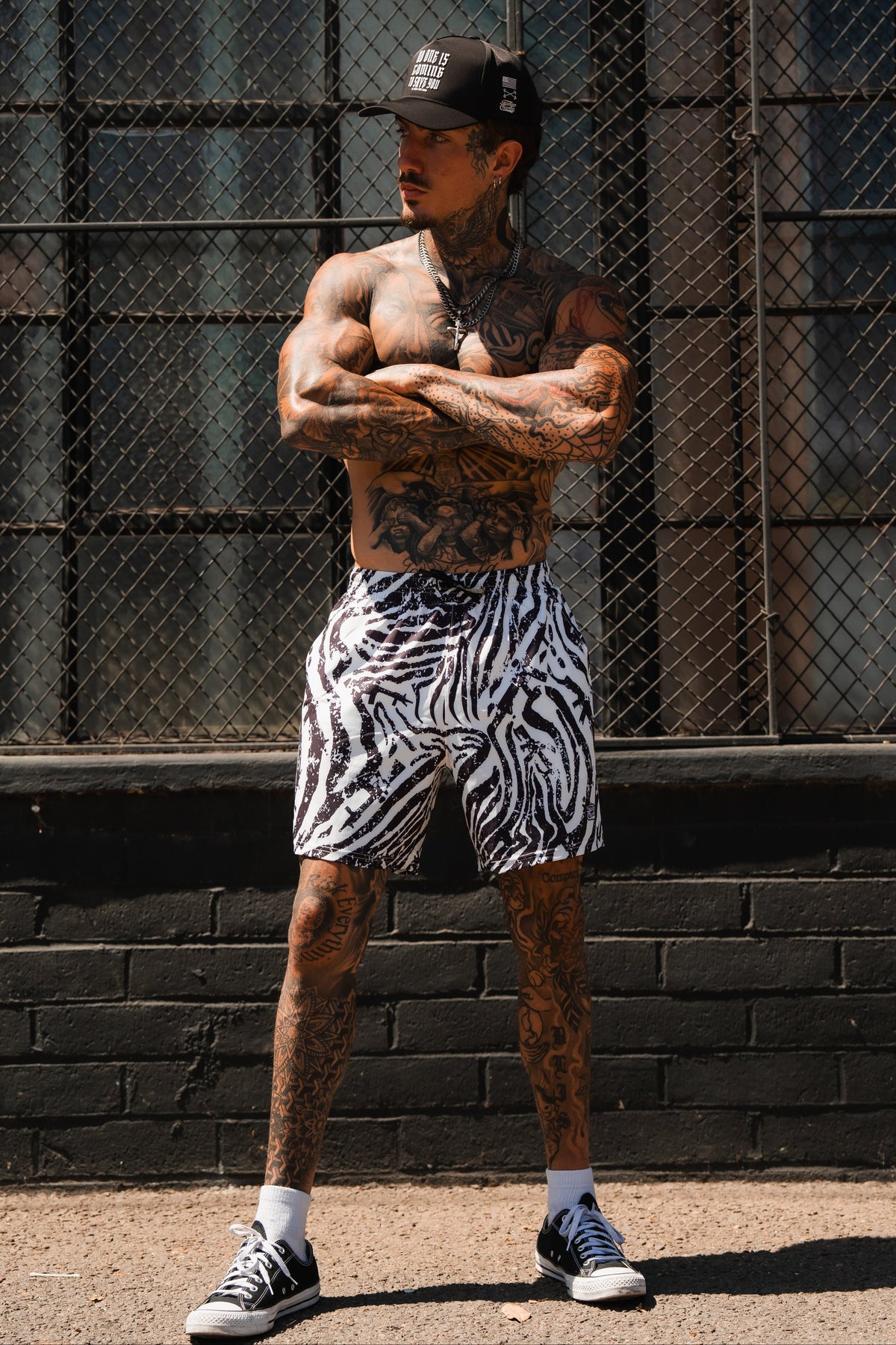 Men's Performance Training Shorts | 5.5"- Zebra Ops by Tango Charlie Apparel
