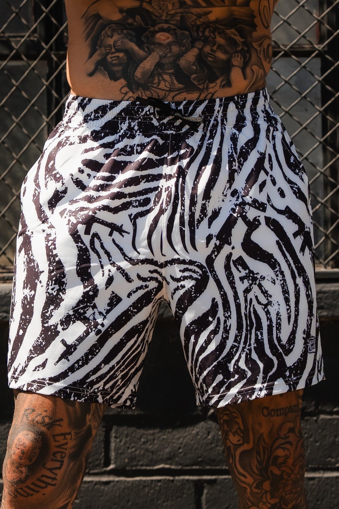 Men's Performance Training Shorts | 5.5"- Zebra Ops by Tango Charlie Apparel