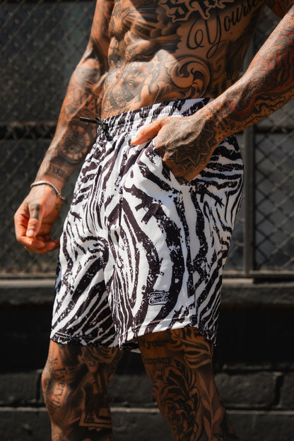 Men's Performance Training Shorts | 5.5"- Zebra Ops by Tango Charlie Apparel
