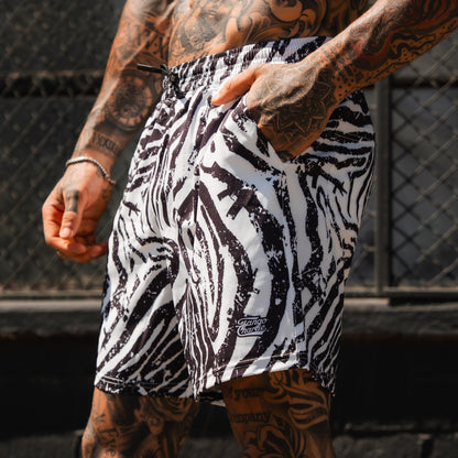 Men's Performance Training Shorts | 5.5"- Zebra Ops by Tango Charlie Apparel