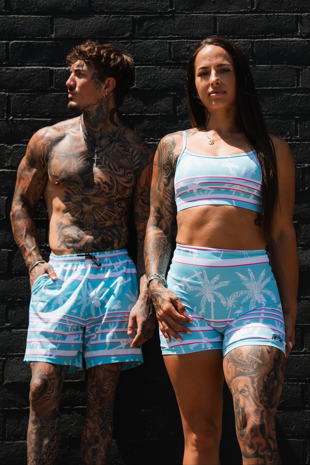 Men's Performance Training Shorts | 5.5"- Miami Vice Mayhem by Tango Charlie Apparel