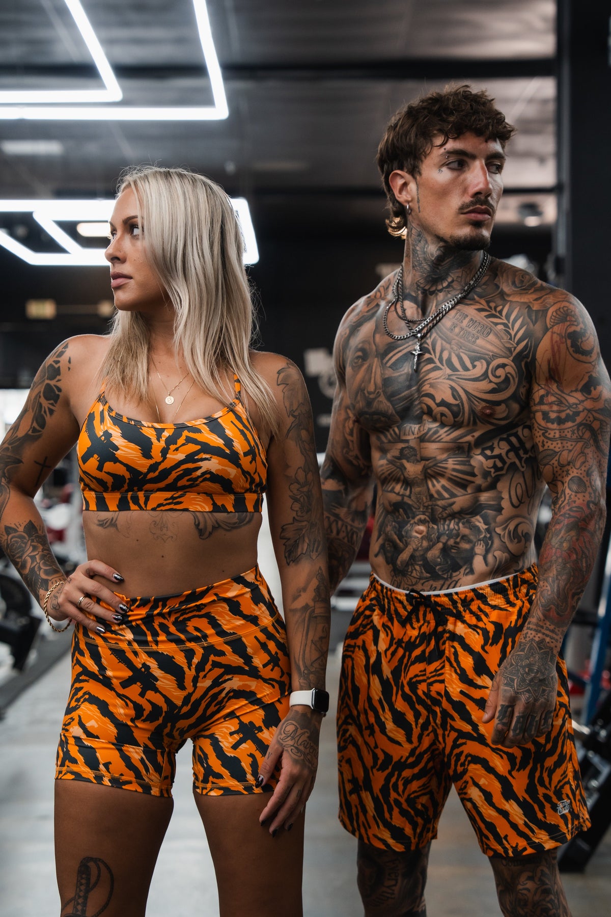 Women's High-Waisted Seamless Front Compression Training Shorts | Tiger Snipe by Tango Charlie Apparel
