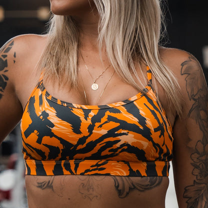 Y-Back Sports Bra | Tiger Snipe by Tango Charlie Apparel