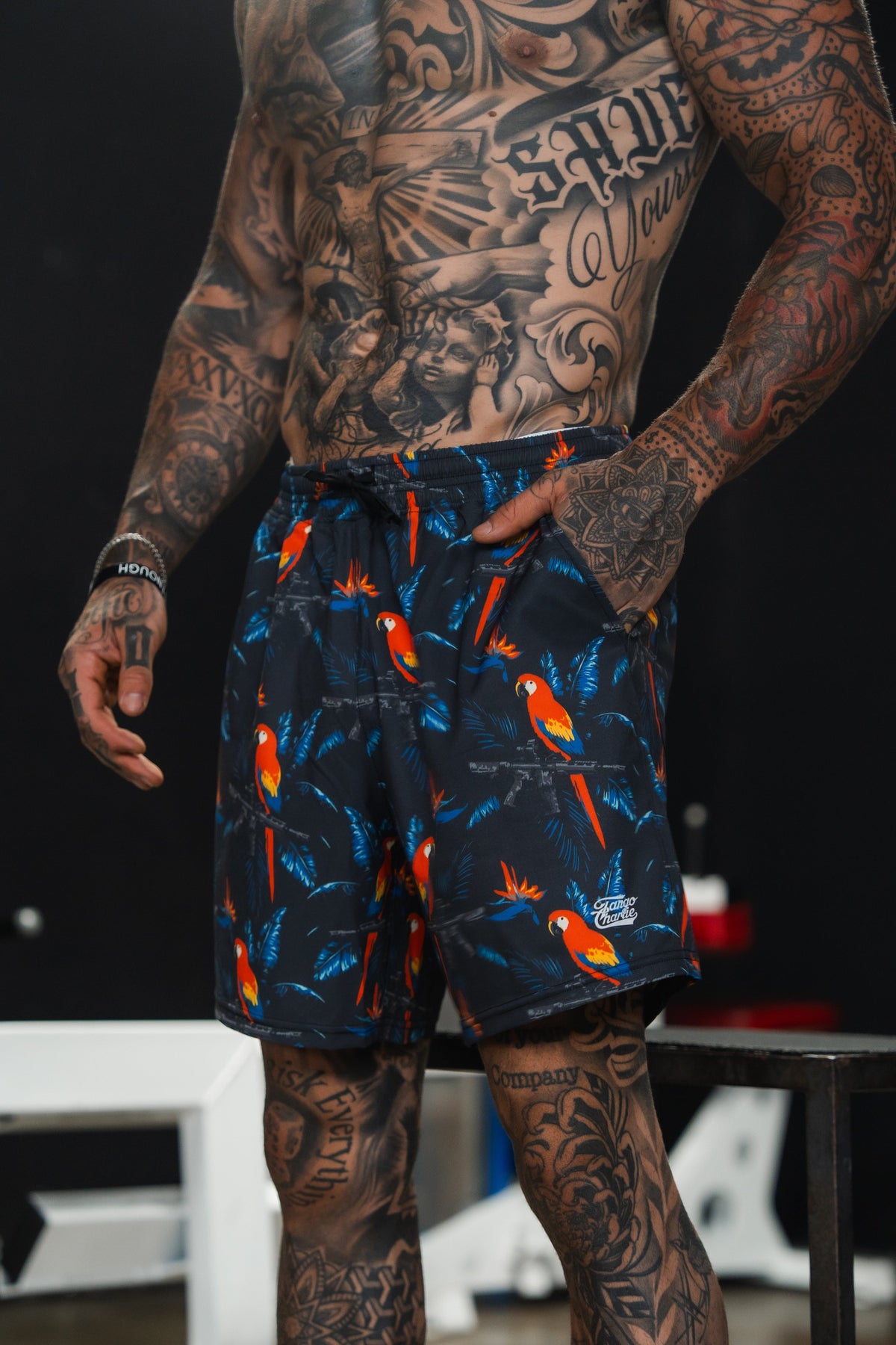 Men's Performance Training Shorts | 5.5"- Polly's Packing by Tango Charlie Apparel