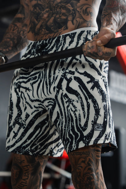 Men's Performance Training Shorts | 5.5"- Zebra Ops by Tango Charlie Apparel