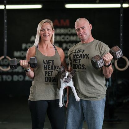 Lift Heavy. Pet Dogs. - Tee by Tango Charlie Apparel