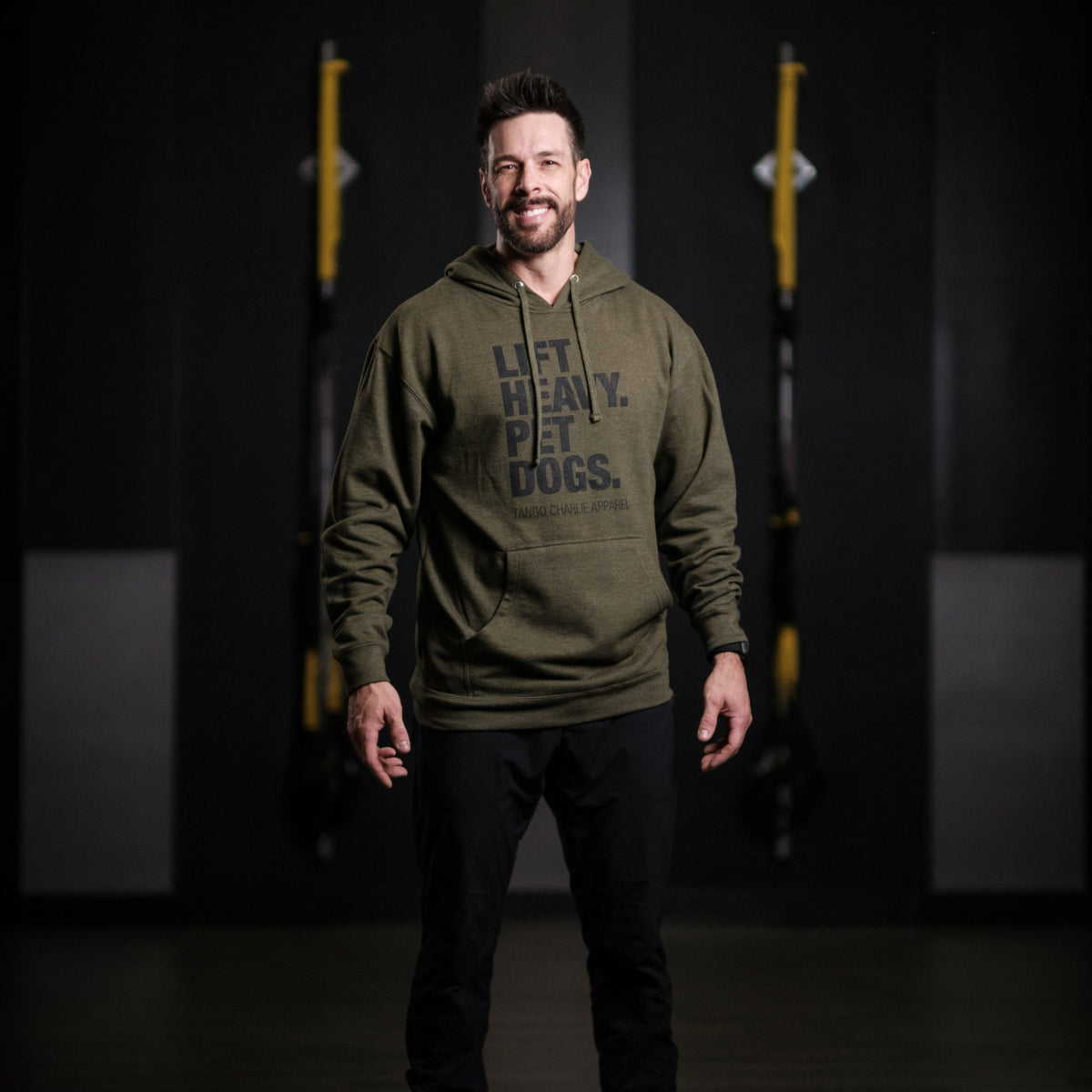 Lift Heavy. Pet Dogs. - Hoodie by Tango Charlie Apparel