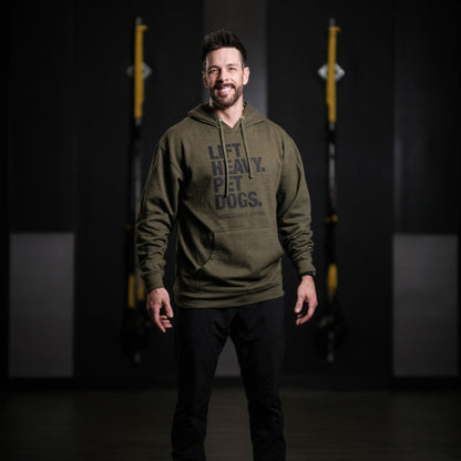 Lift Heavy. Pet Dogs. - Hoodie by Tango Charlie Apparel
