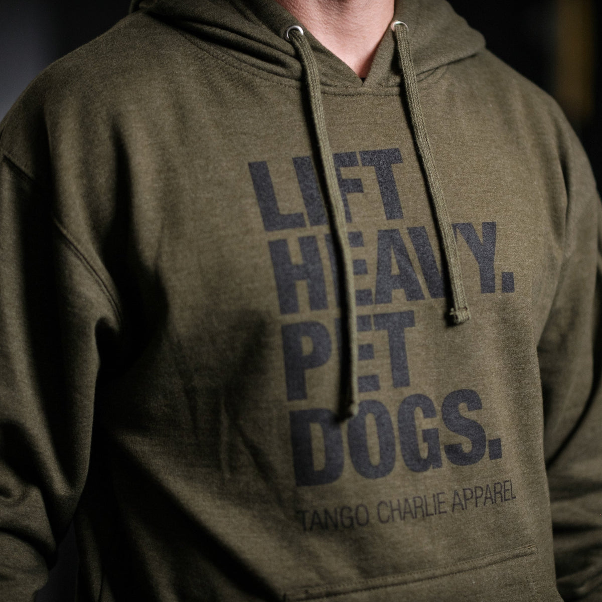 Lift Heavy. Pet Dogs. - Hoodie by Tango Charlie Apparel