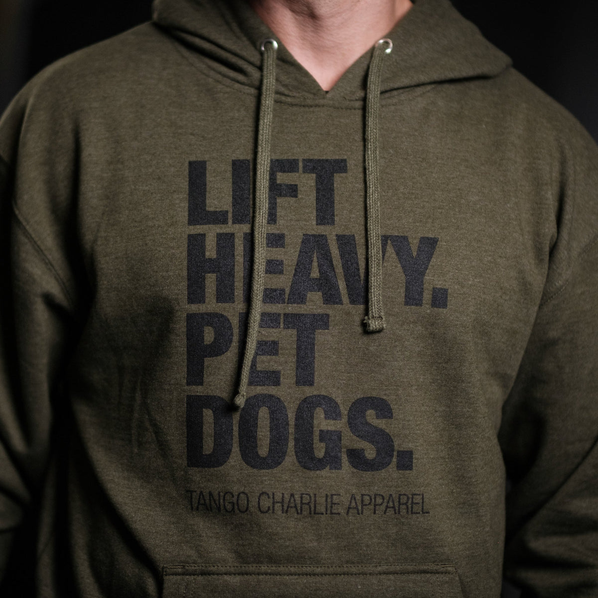 Lift Heavy. Pet Dogs. - Hoodie by Tango Charlie Apparel