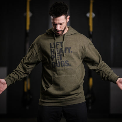 Lift Heavy. Pet Dogs. - Hoodie by Tango Charlie Apparel