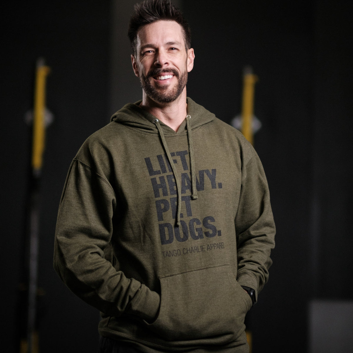 Lift Heavy. Pet Dogs. - Hoodie by Tango Charlie Apparel