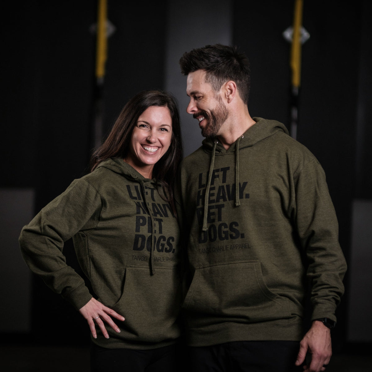Lift Heavy. Pet Dogs. - Hoodie by Tango Charlie Apparel