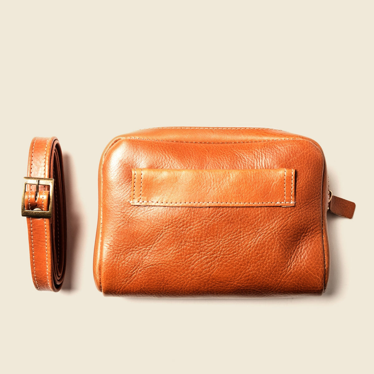 Leather Fanny Pack - Natural by CASUPO