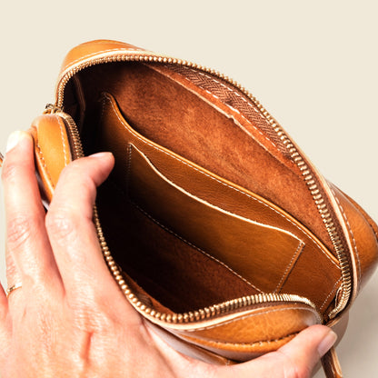 Leather Fanny Pack - Natural by CASUPO