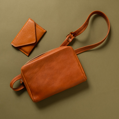 Leather Fanny Pack - Natural by CASUPO
