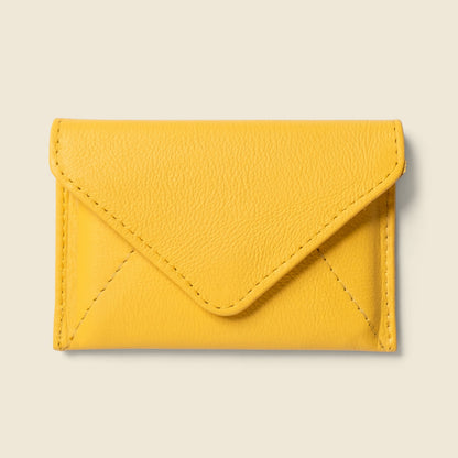 Mini Envelope Wallet With RFID protection - Sunny Yellow by CASUPO