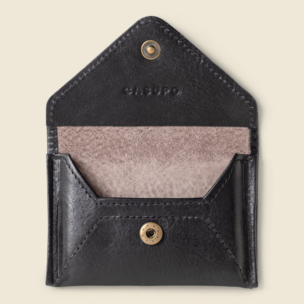Mini Envelope Wallet with RFID Protection - Black by CASUPO