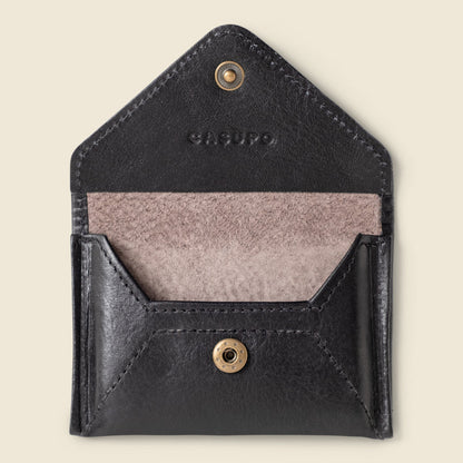 Mini Envelope Wallet with RFID Protection - Black by CASUPO