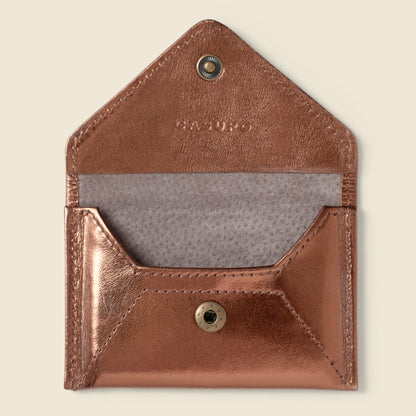 Mini Envelope Wallet With RFID protection - Bronze by CASUPO
