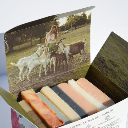 Farmhouse Artisan Goat Milk & Tallow Soap Sampler by Pretty farm girl