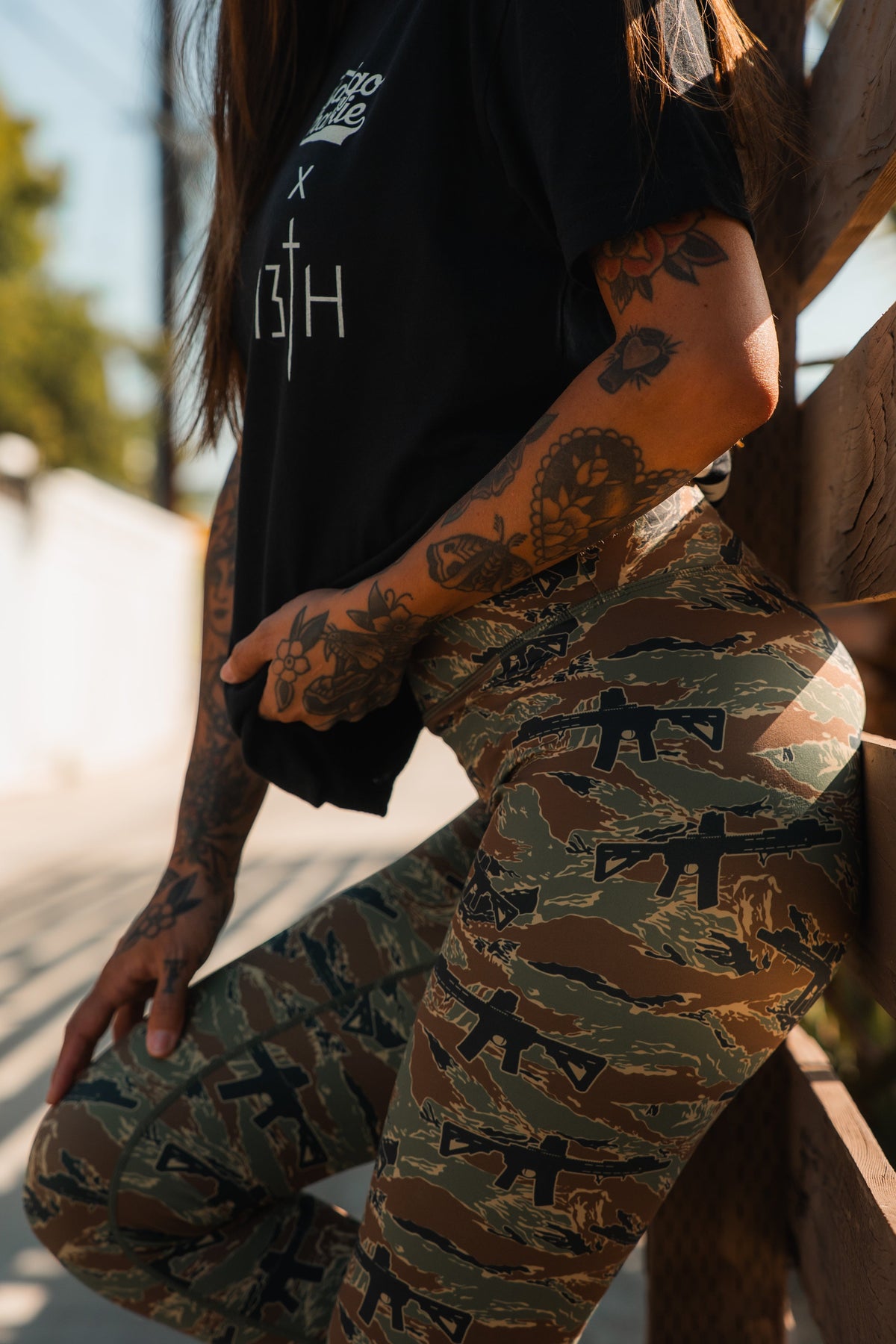 Lift Heavy. Pray Hard. - Black Tee by Tango Charlie Apparel