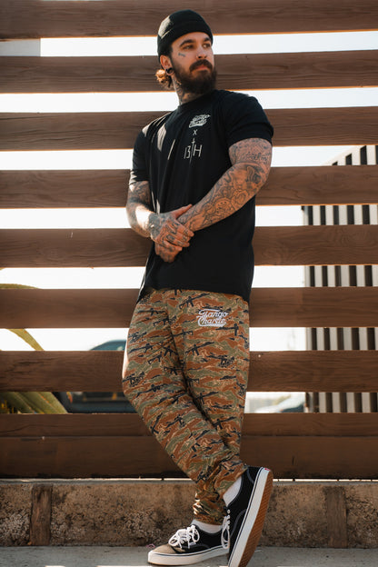 Lift Heavy. Pray Hard. - Black Tee by Tango Charlie Apparel